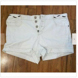 Free People White High Waisted Shorts 31